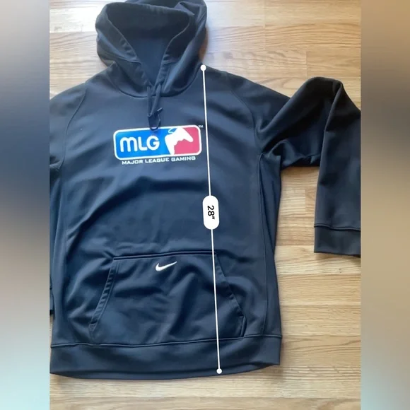 Nike MLG Major League Gaming N3L4 Halo Black Pullover Hoodie size large sweater